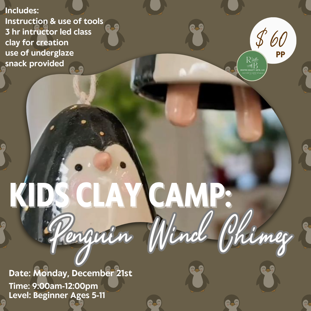 December 21st One Day Kids Camp: Penguin Wind Chimes