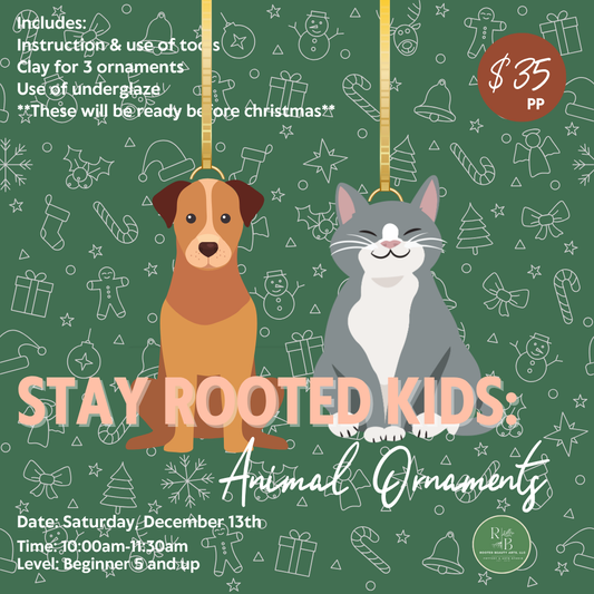 Stay Rooted Kids & Family: Animal Ornaments