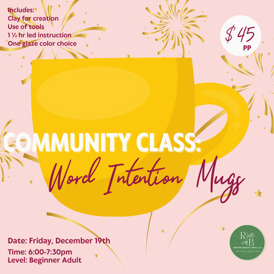 Community Class: Word Intention Mugs