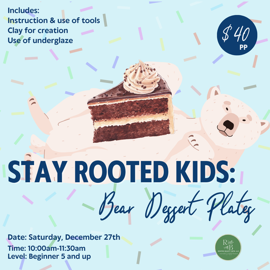 Stay Rooted Kids & Family: Bear Dessert Plates