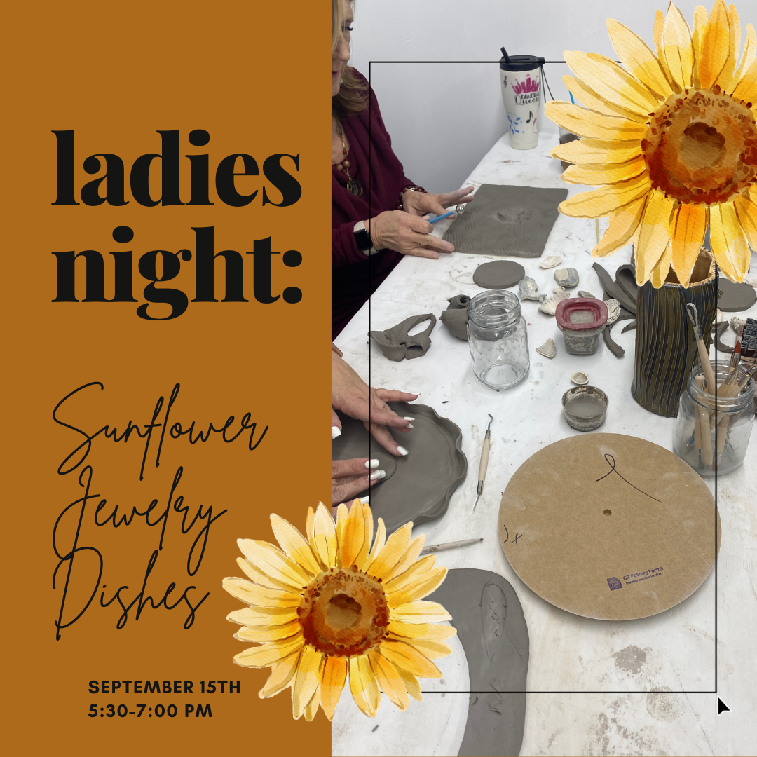 Ladies Night: Sunflower Jewelry Dishes