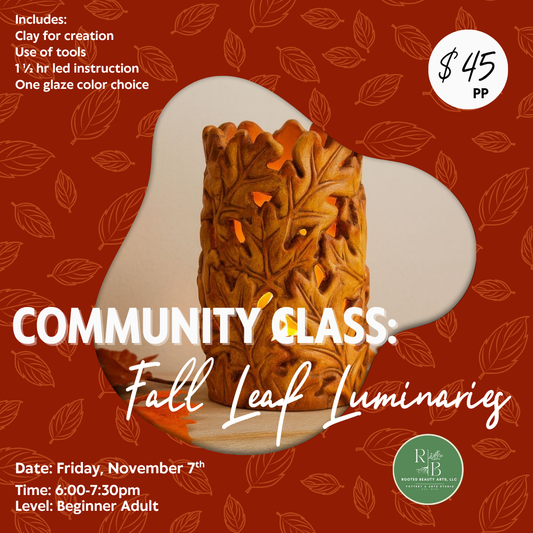 Community Class: Fall Leaf Luminaries