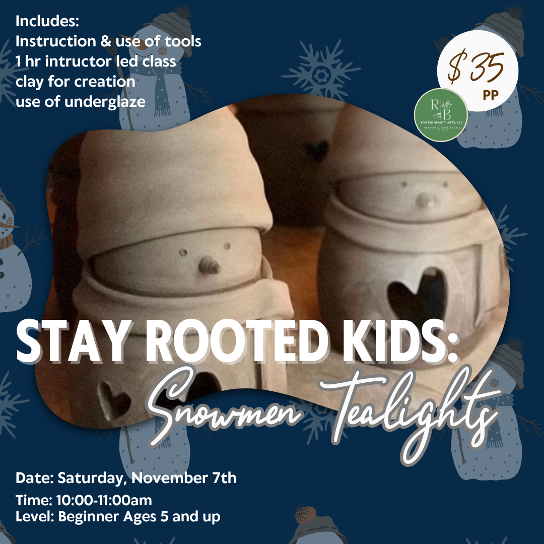 Stay Rooted Kids & Family: Snowmen Tealights
