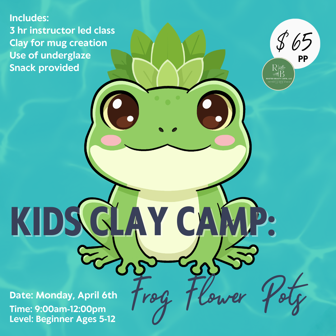 April 6th One Day Kids Camp: Frog Flower Pots