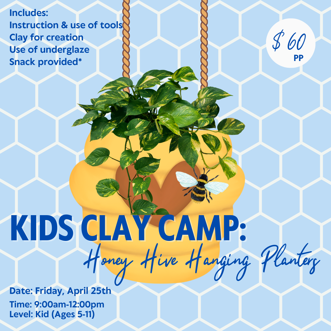 April 25th One Day Kids Camp: Honey Hive Hanging Planters