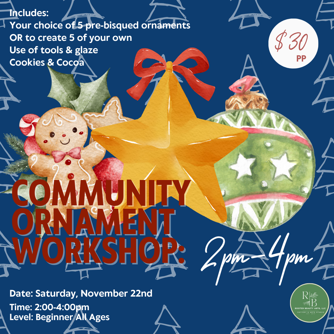 November 22nd Ornament Workshop: 2:00-4:00pm