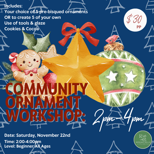 November 22nd Ornament Workshop: 2:00-4:00pm
