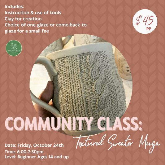 Community Class: Textured Sweater Mugs