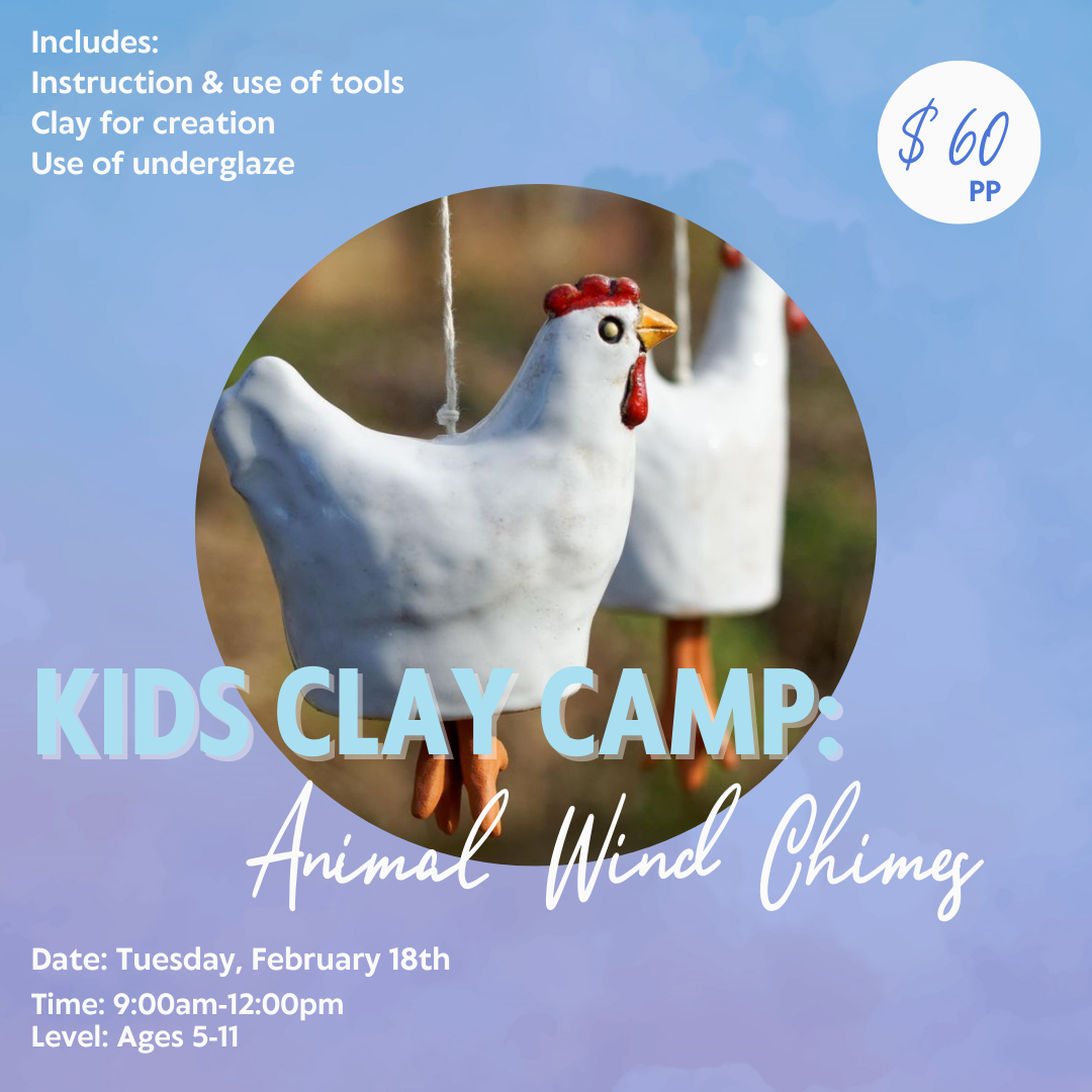 February 18th One Day Kids Camp: Animal Windchimes