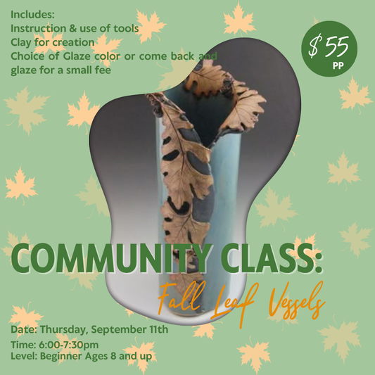 Community Class: Fall Leaf Vessels