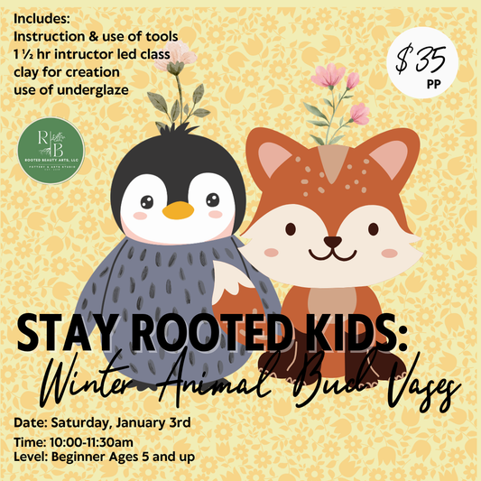 Stay Rooted Kids & Family: Winter Animal Bud Vases