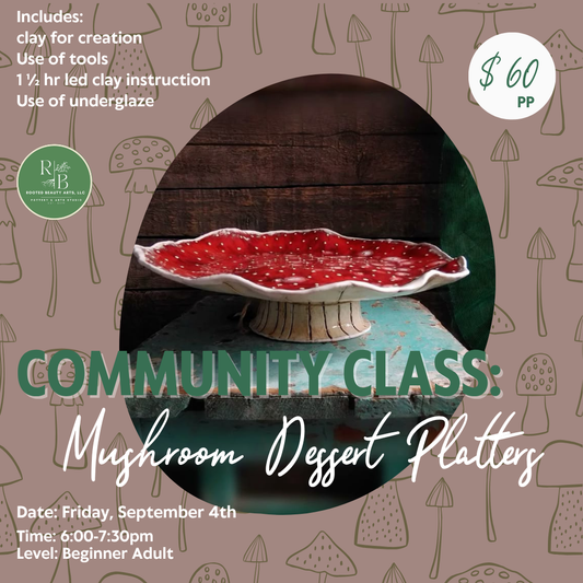 Community Class: Mushroom Dessert Stands
