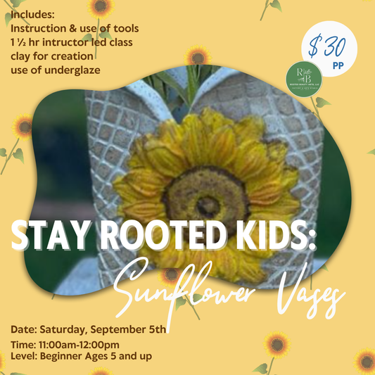 Stay Rooted Kids & Family: Sunflower Vases