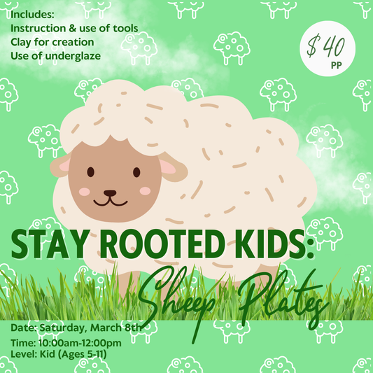 Stay Rooted Kids: Sheep Plates