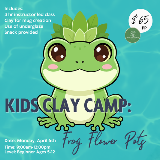 April 6th One Day Kids Camp: Frog Flower Pots