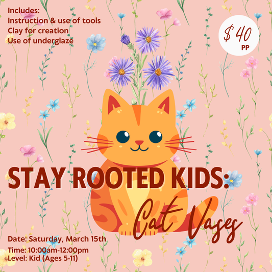 Stay Rooted Kids: Cat Vases