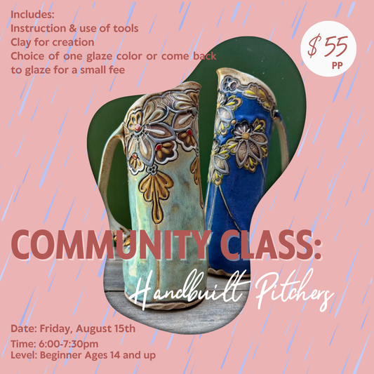 Community Class: Handbuilt Pitchers