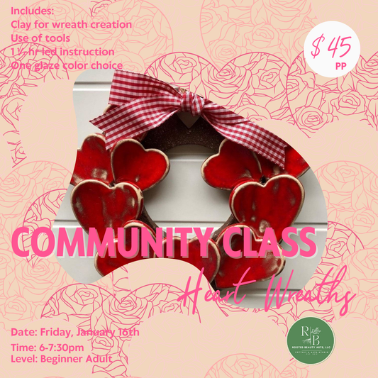 Community Class: Heart Wreaths