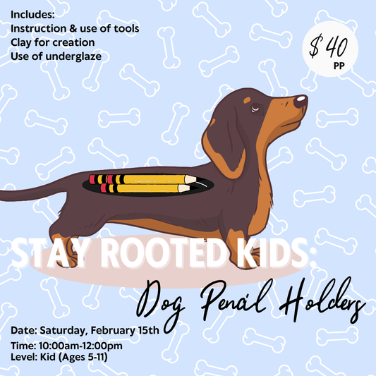 Stay Rooted Kids: Dog Pencil Holders