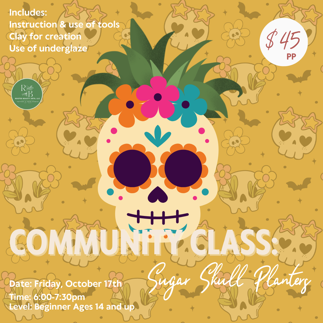 Community Class: Sugar Skull Planters