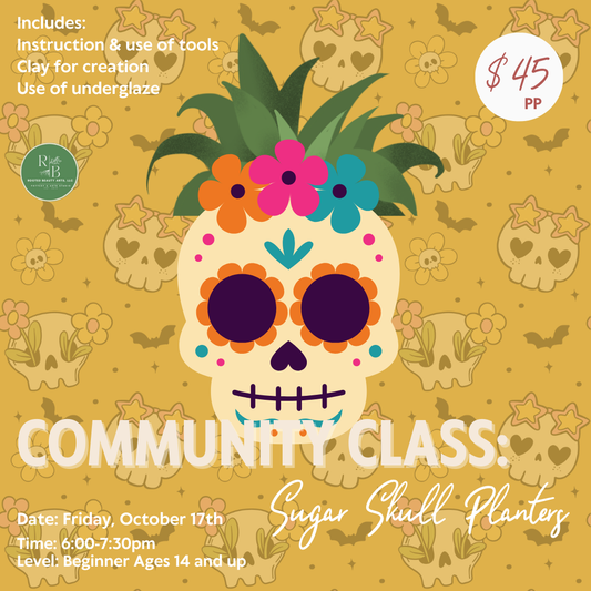 Community Class: Sugar Skull Planters