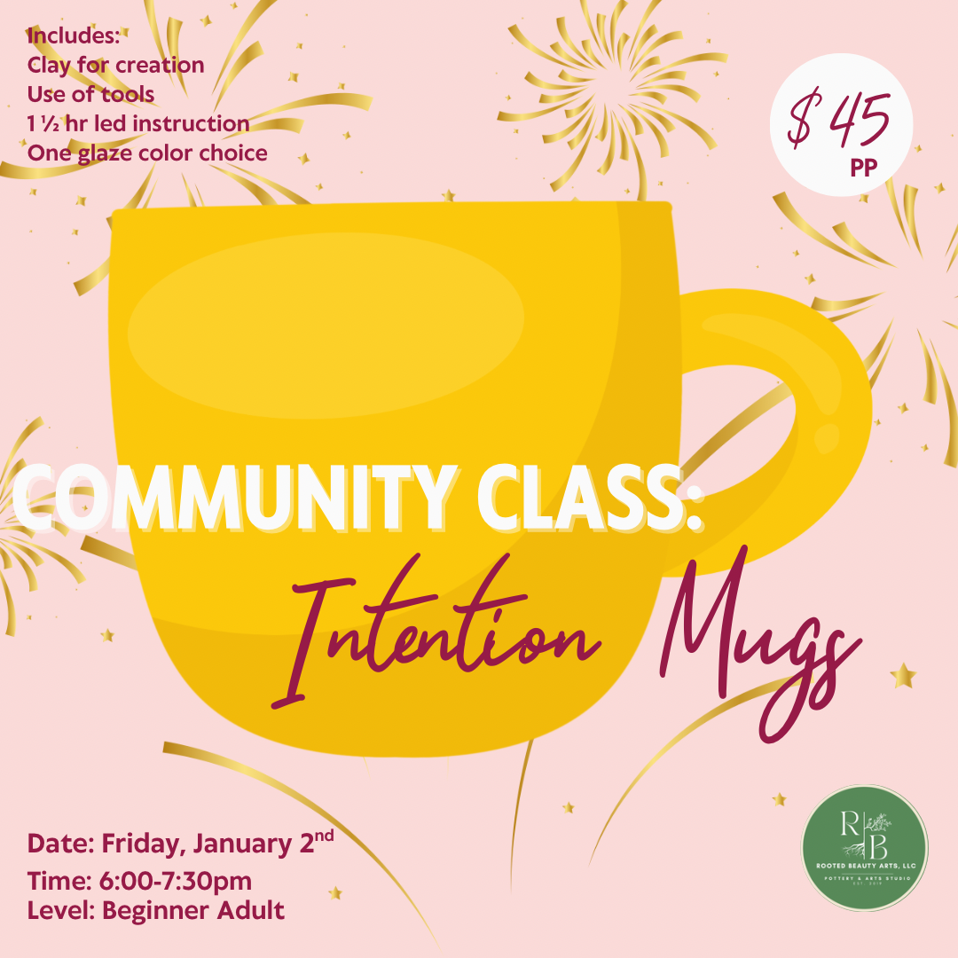 January 2nd Community Class: Word Intention Mugs