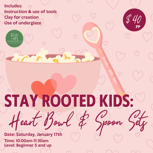Stay Rooted Kids & Family: Heart Bowl & Spoon Sets