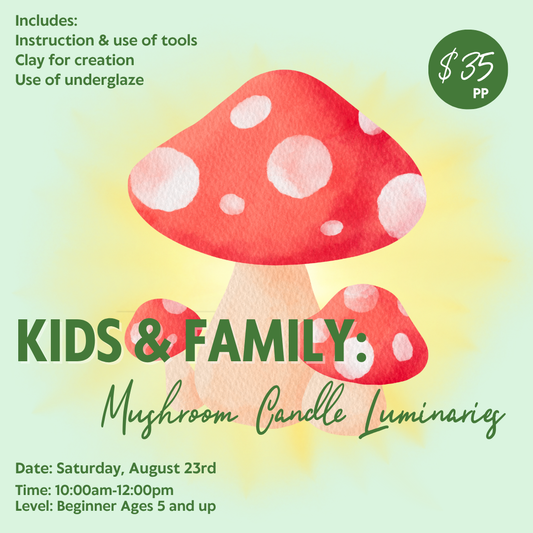 Stay Rooted Kids & Family: Mushroom Candle Luminaries