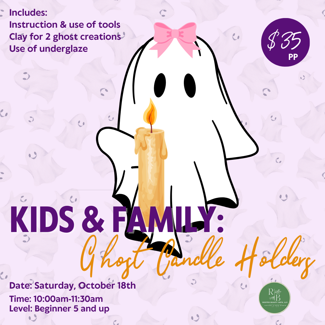 Stay Rooted Kids & Family: Ghost Candle Holders