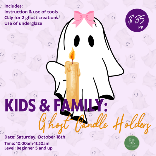 Stay Rooted Kids & Family: Ghost Candle Holders