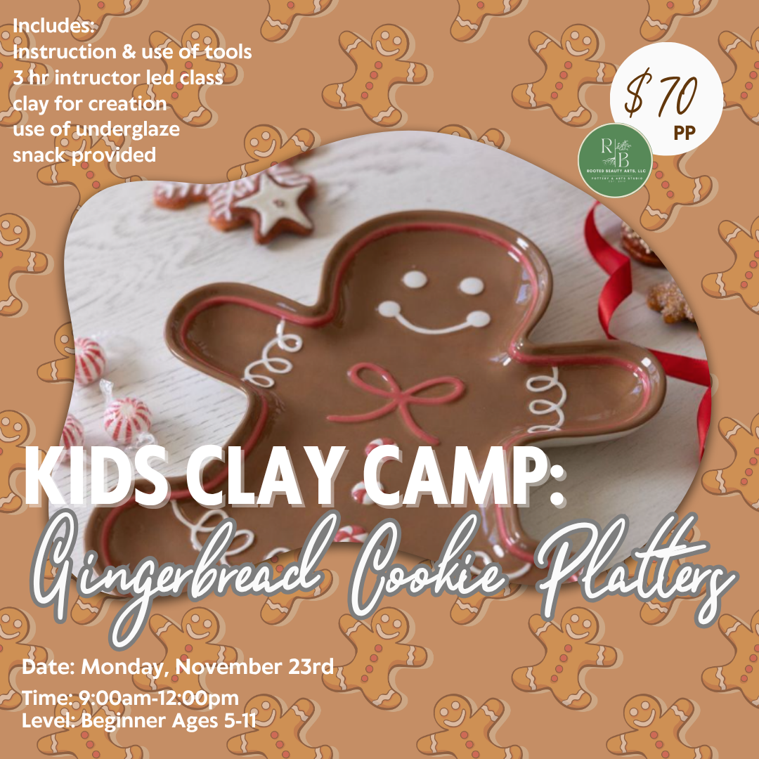 November 23rd One Day Kids Camp: Gingerbread Cookie Platters
