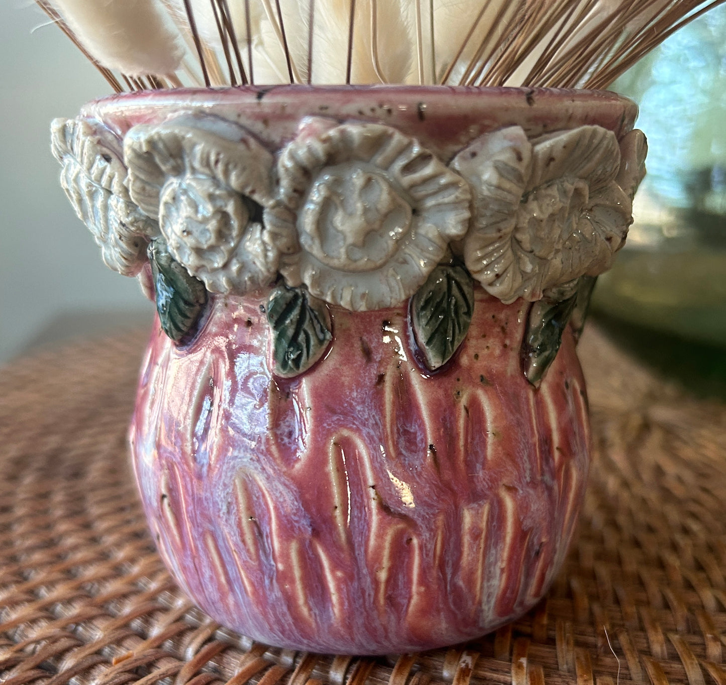 Floral Textured Bud Vase 1