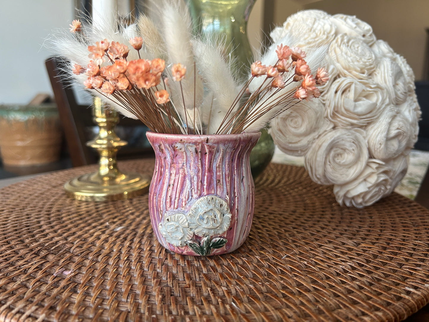 Floral Textured Bud Vase 2