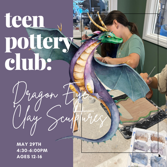 April Teen Pottery Club: Wheel Throwing