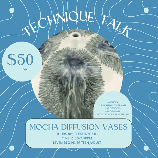 February Technique Talk: Mocha Diffusion Vases